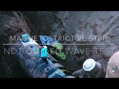 bande de capteur magnétostrictive pour les essais d'ondes guidées NDT
