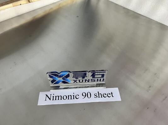 Nimonic 90 Cold Rolled Plate for service at temperatures up to 920°C UNS N07090 Werkstoff Number 2.4632